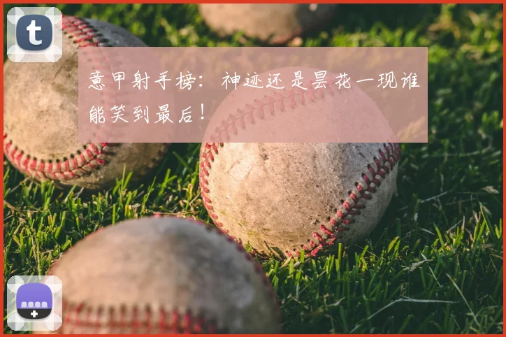 意甲射手榜：神迹还是昙花一现谁能笑到最后！